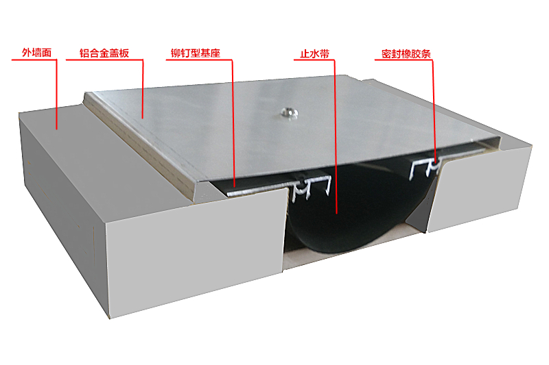 外墙柳钉型EM金属盖板变形缝